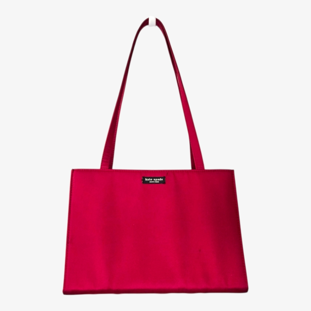 Kate Spade New York Red Satin Tote Bag ❣️